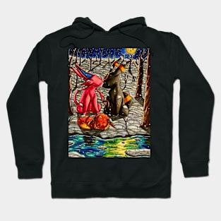 Under the moonlit snow Hoodie